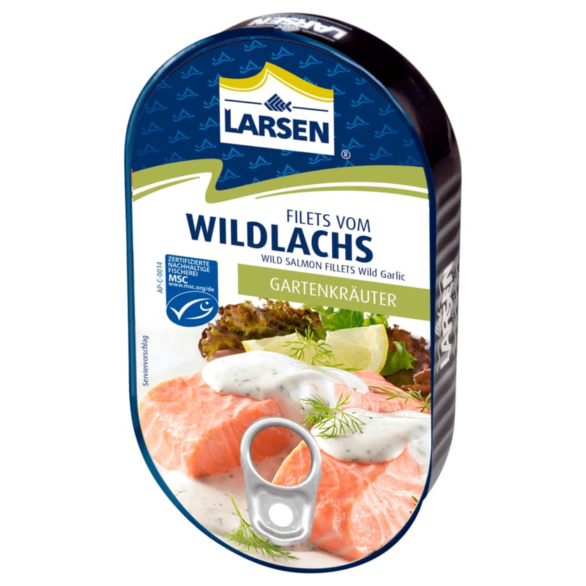 Larsen Wildlachsfilet Gartenkräuter 200g